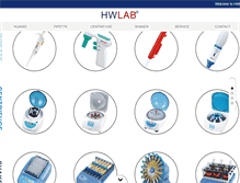 Tablet Screenshot of hwlab.cn